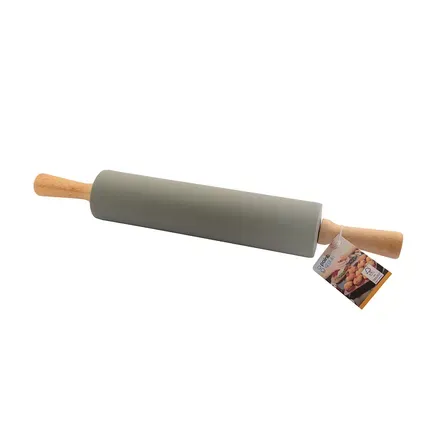 Point Virgule Deegrol uit platinum silicone met bamboe handgrepen-groen