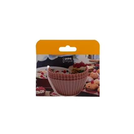 Point Virgule 6 mini cupcakevormen uit platinum silicone