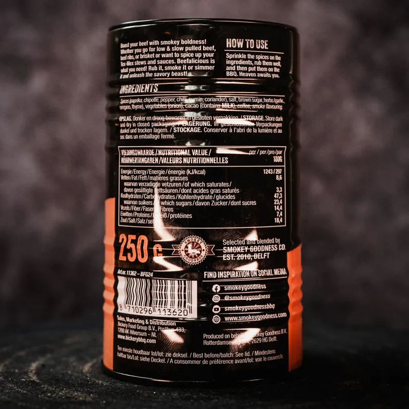 Smokey Goodness BBQ Rub Beefalicious - 250 gram