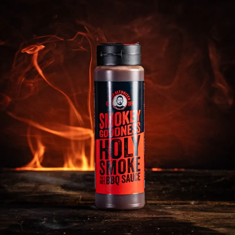 Smokey Goodness BBQ Saus Holy Smoke that's hot - 500ml