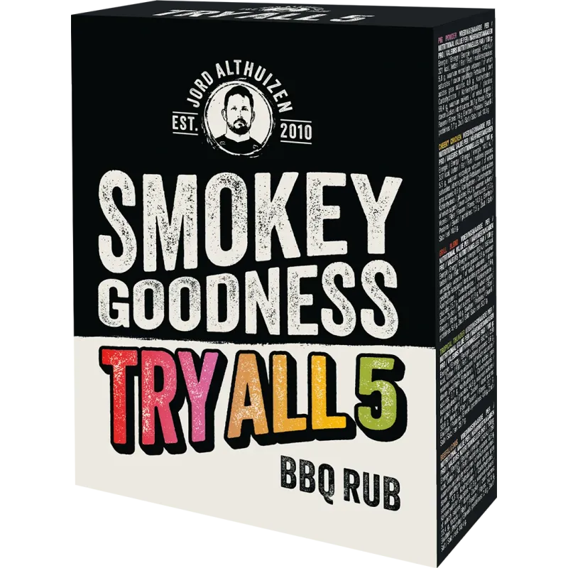 Smokey Goodness Try All 5 BBQ Rub- 5 x 30 gram
