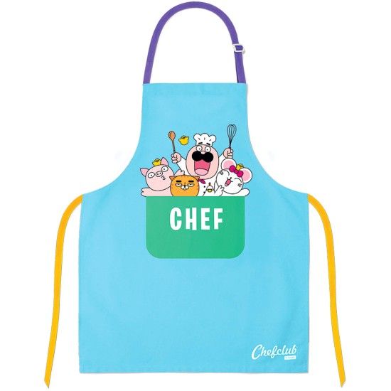 Chefsclub keukenschort blauw