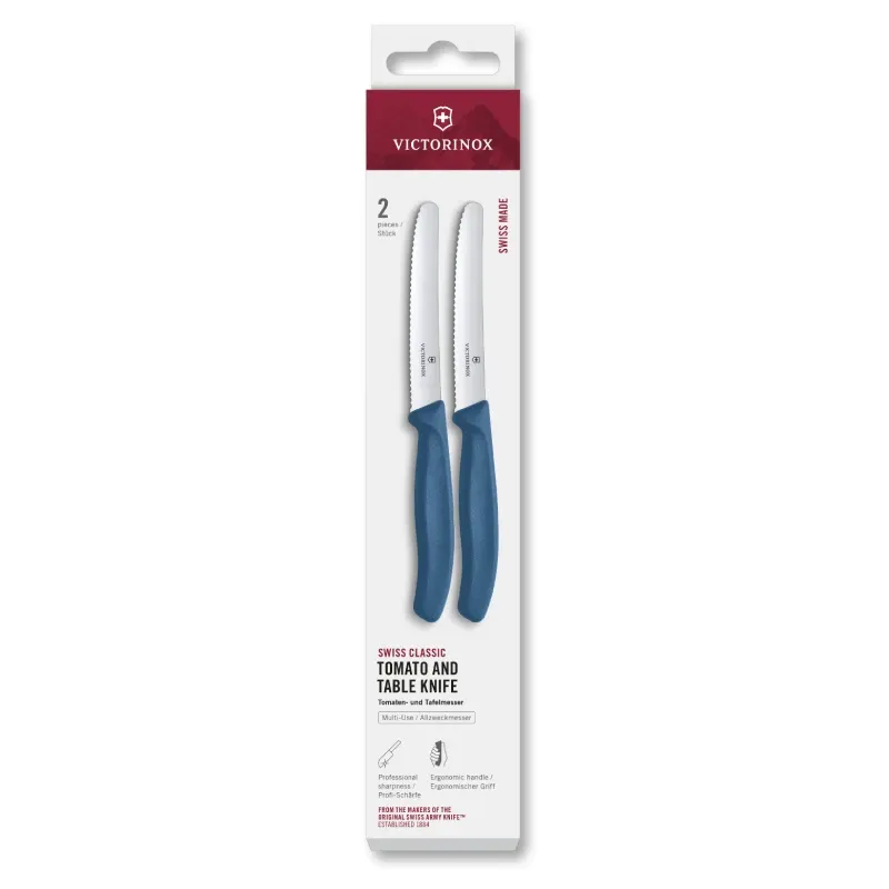 Victorinox Tomaten/tafelmes kartel blauw 2 stuks