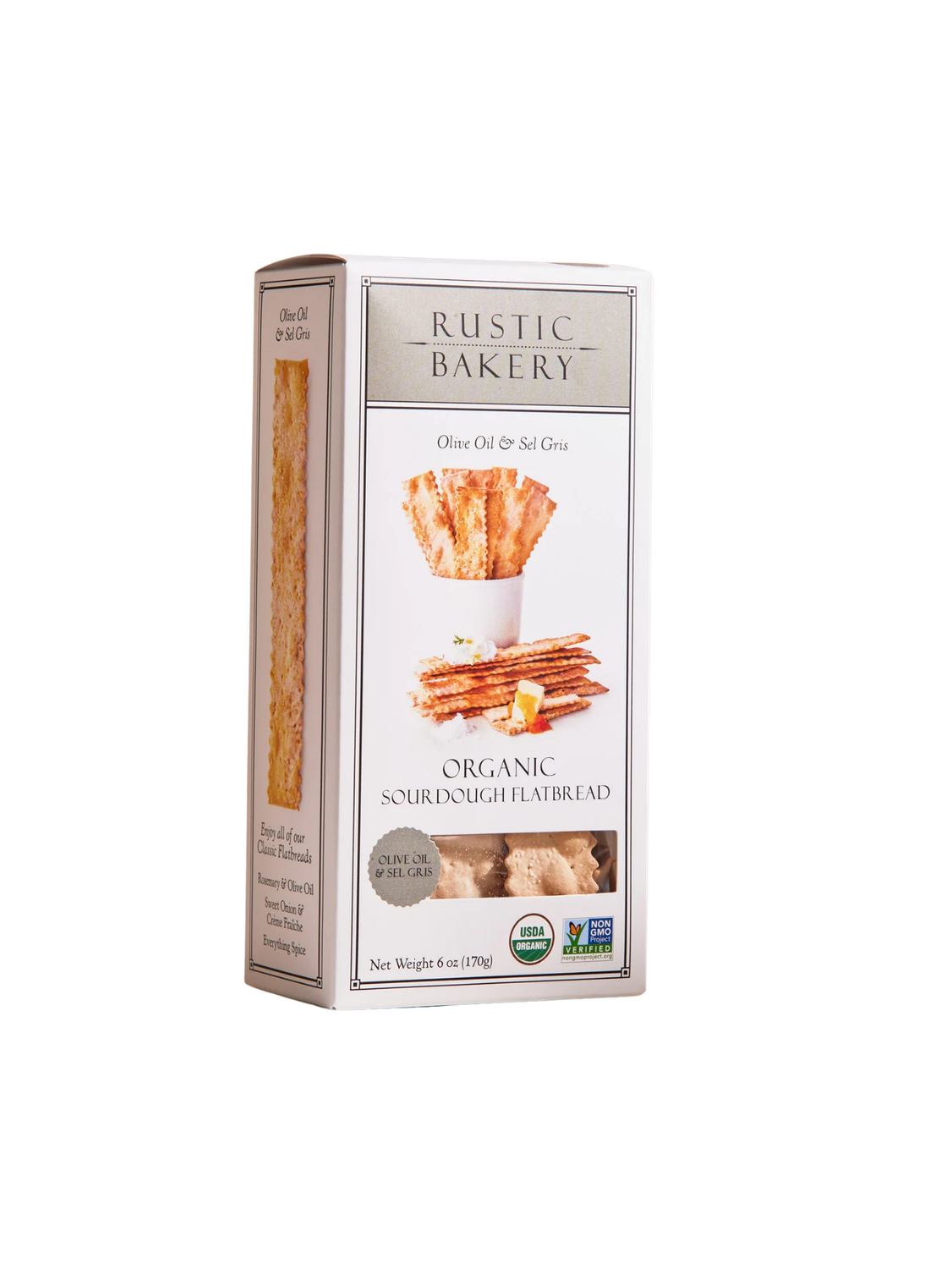 Organic Sourdough Flatbread Olive Oil &amp; Sel Gris