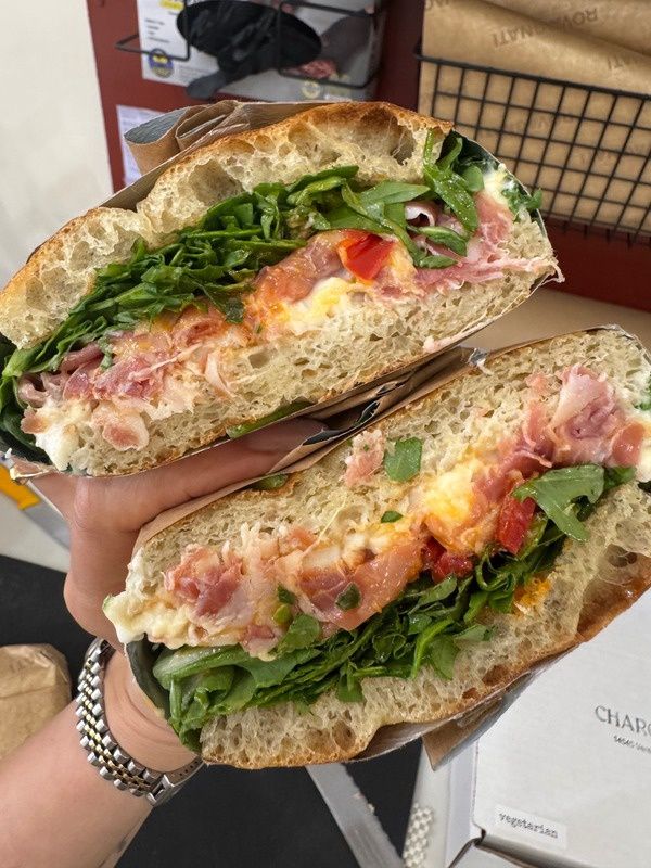 Prosciutto Stracciatella Sandwich