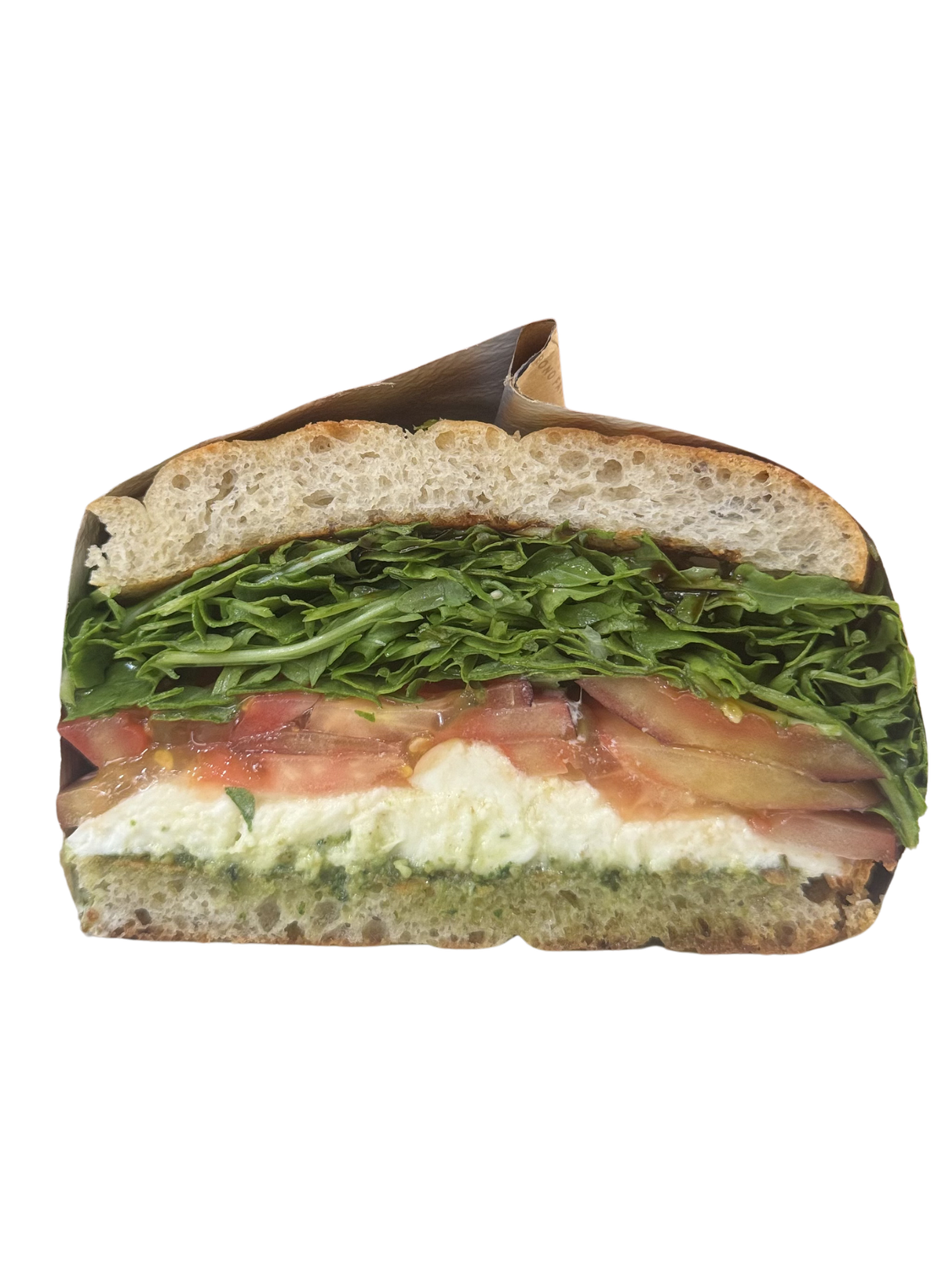 Mozzarella di Bufala and Heirloom Tomato Sandwich