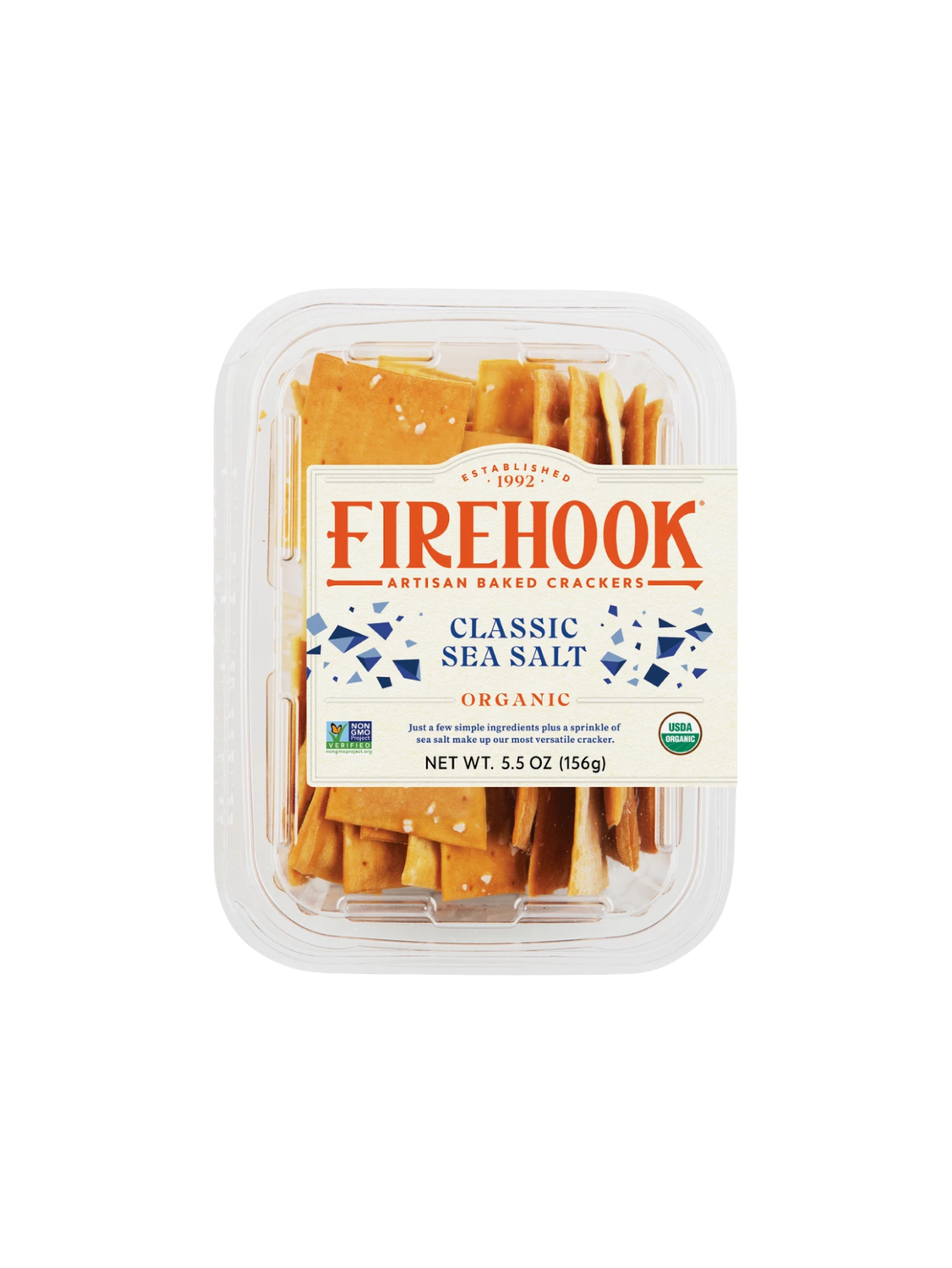 Firehook Organic Sea Salt Mediterranean Baked Crackers