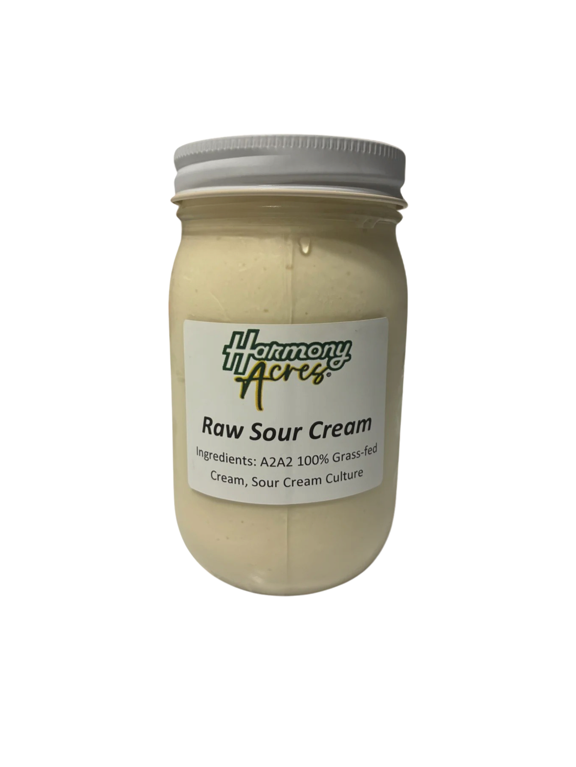 Raw Cow's Milk Sour Cream A2A2 100% Grass Fed