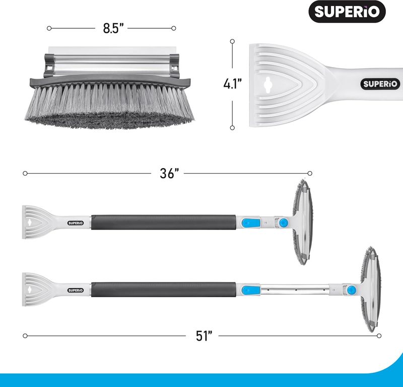 Telescopic Car Snow Brush 2 in 1
