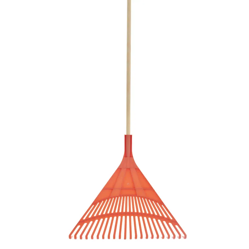 Orange Rake Wood Handle