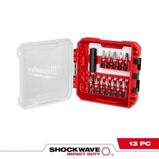 shockwave impact duty alloy steel screw driver bit set (13-piece)