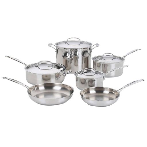 Cuisinart Chef&#39;s Classic 10pc Stainless Steel Cookware Set - 77-10
