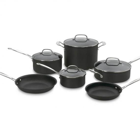 Cuisinart Chef s Classic Non-stick Hard Anodized 10 Piece Cookware Set