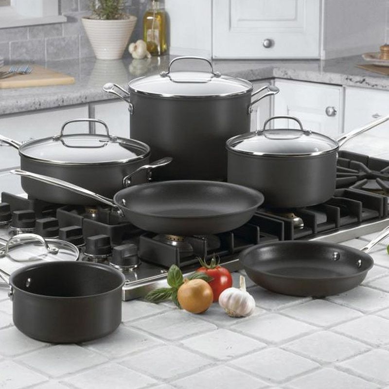 Cuisinart Chef s Classic Non-stick Hard Anodized 10 Piece Cookware Set