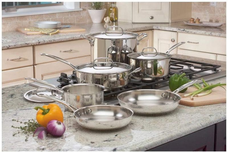 Cuisinart Chef's Classic 10pc Stainless Steel Cookware Set - 77-10