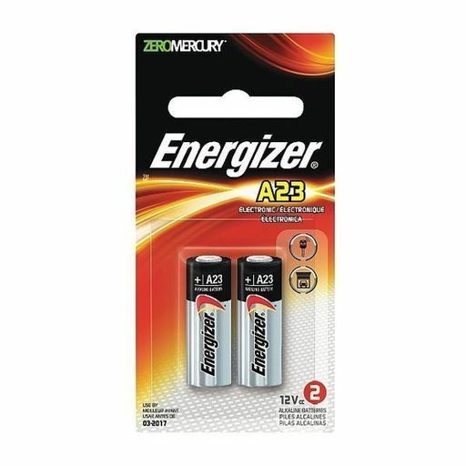 ENERGIZER A23BPZ-2 Battery, Alkaline, A23,12V,PK2