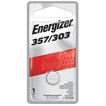 Energizer - 357/303 Batteries (1 Pack), Button Cell Batteries