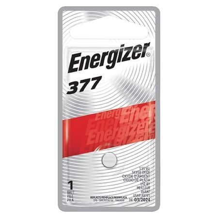 Energizer - 377 Batteries (1 Pack), Silver Oxide Button Cell Batteries