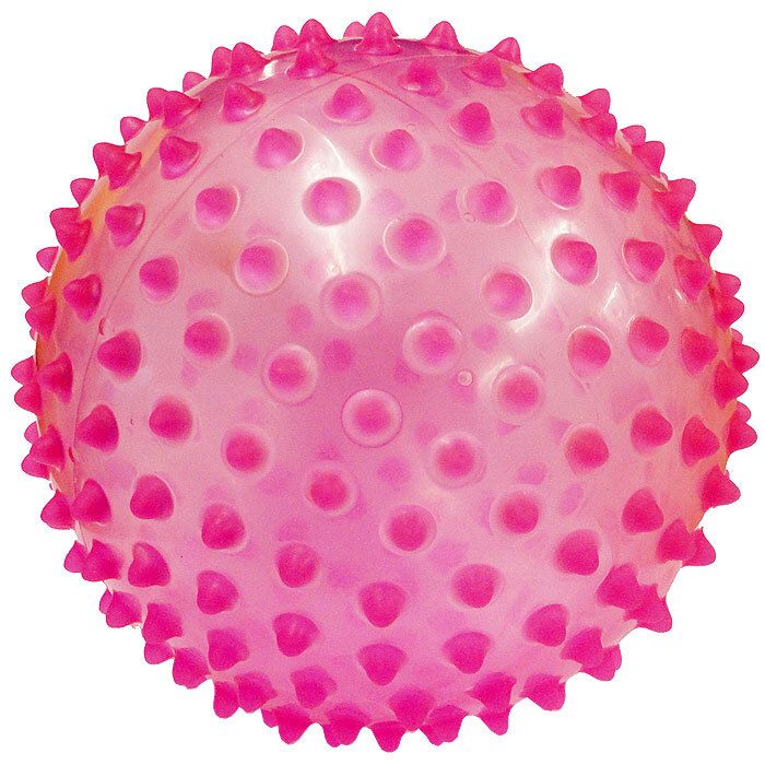 spiky rubber ball 7.5&quot; asst color