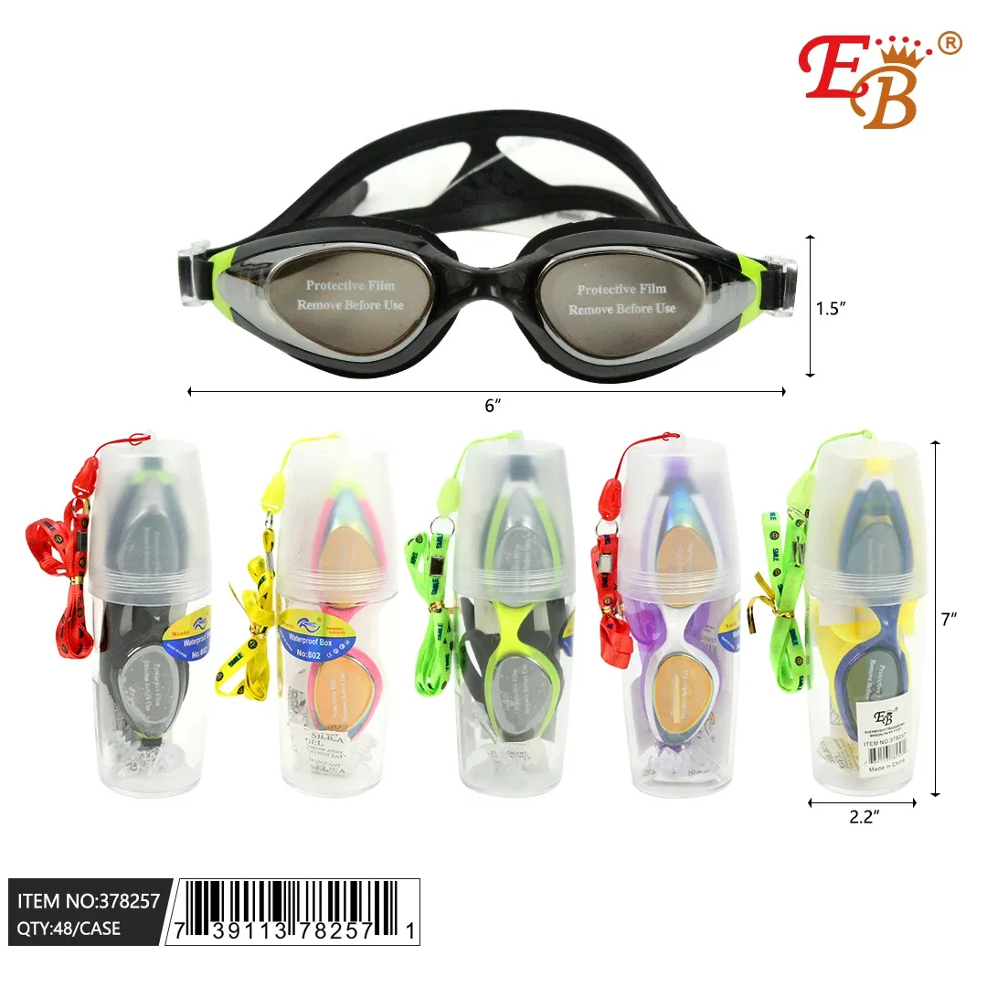 6&quot; SWIMMING GOGGLES asst color