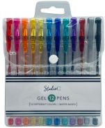 Gel Pens - 12Ct - Vinyl Pouch