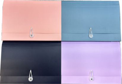 Expanding File - 13 Pocket - Letter Size - 12.81 X 9.19 Inch - Teal Orchid Navy Melon