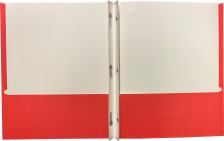 Paper Portfolios - Combo - 3 Prong - 2 Pocket - 7 Assorted Colors