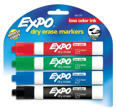 expo dry erase markers 4pk
