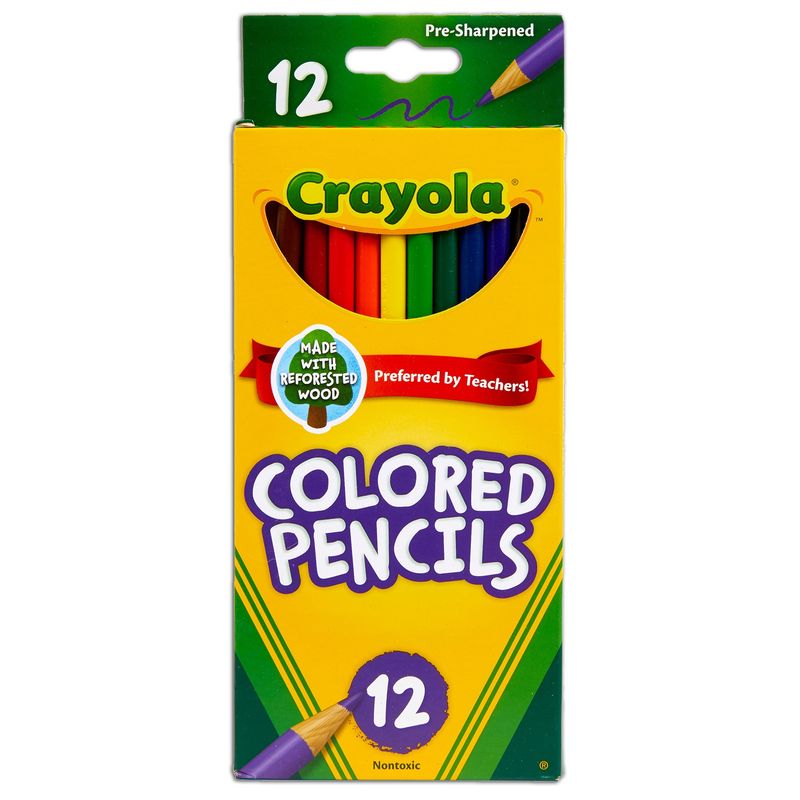 COLORED PENCILS LONG 12 CT CRAYOLA