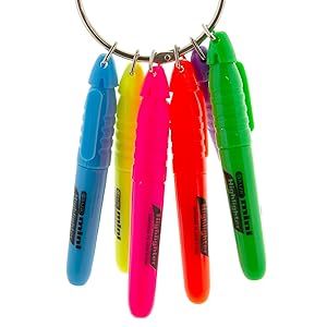 BAZIC MINI HIGHLIGHTERS 5PK