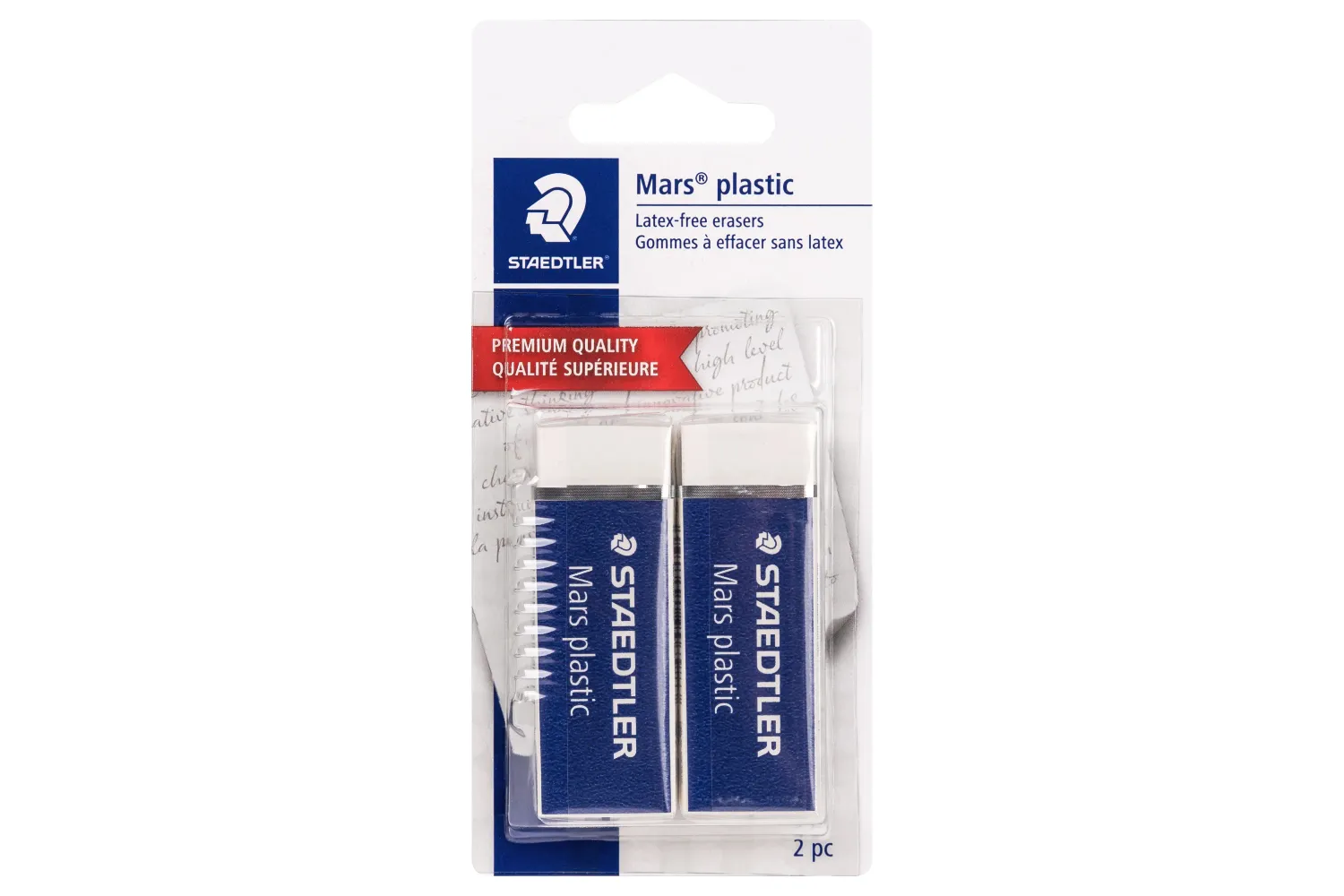 Mars Plastic Eraser 2 Pk.