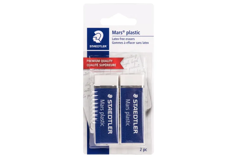 Mars Plastic Eraser 2 Pk.