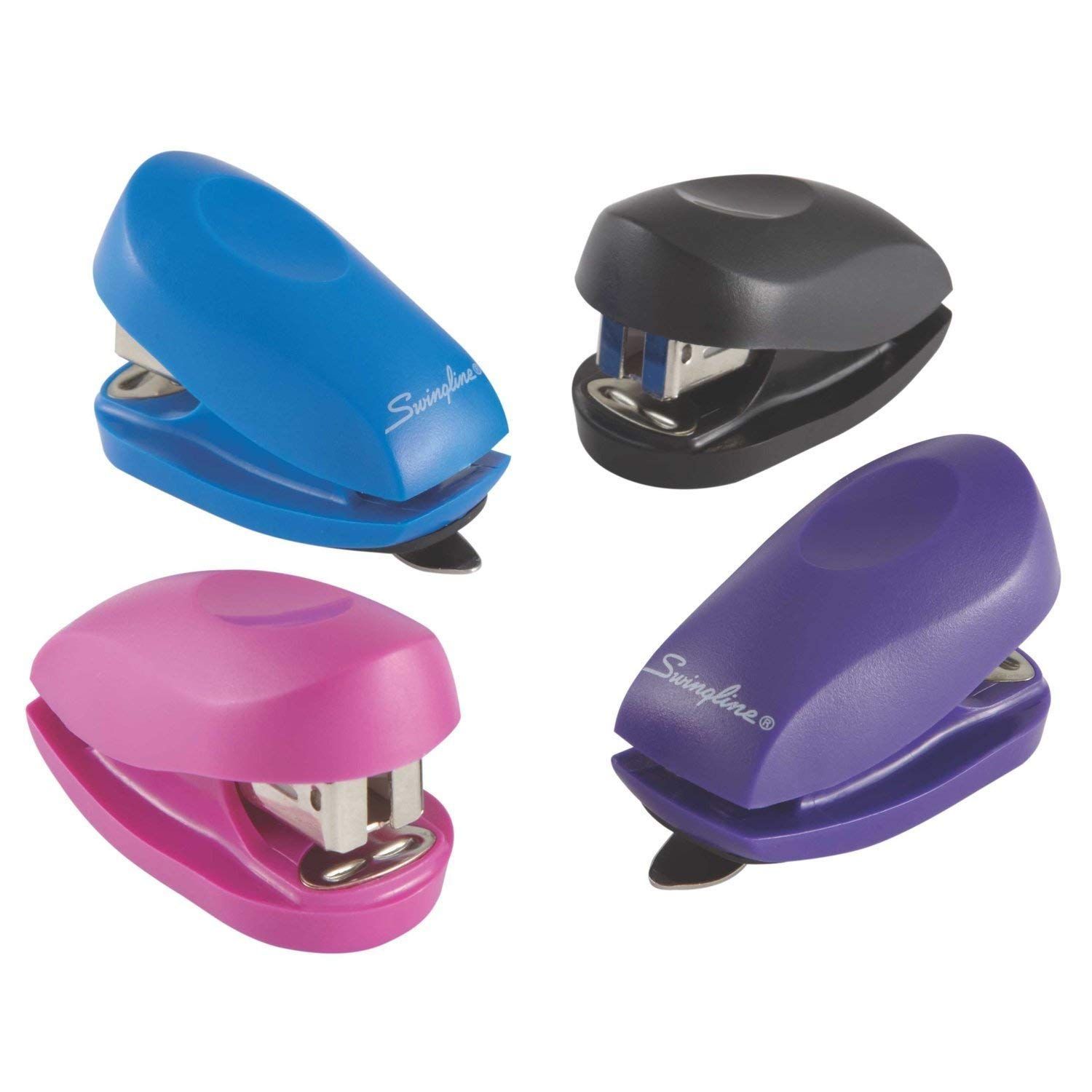 TOT MINI STAPLER with Built-in Staple Remover asst color