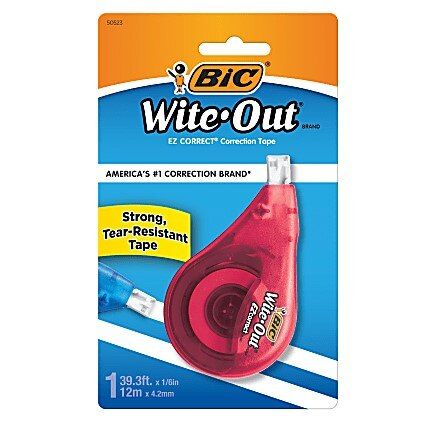 WHITE OUT CORRECTION TAPE asst color