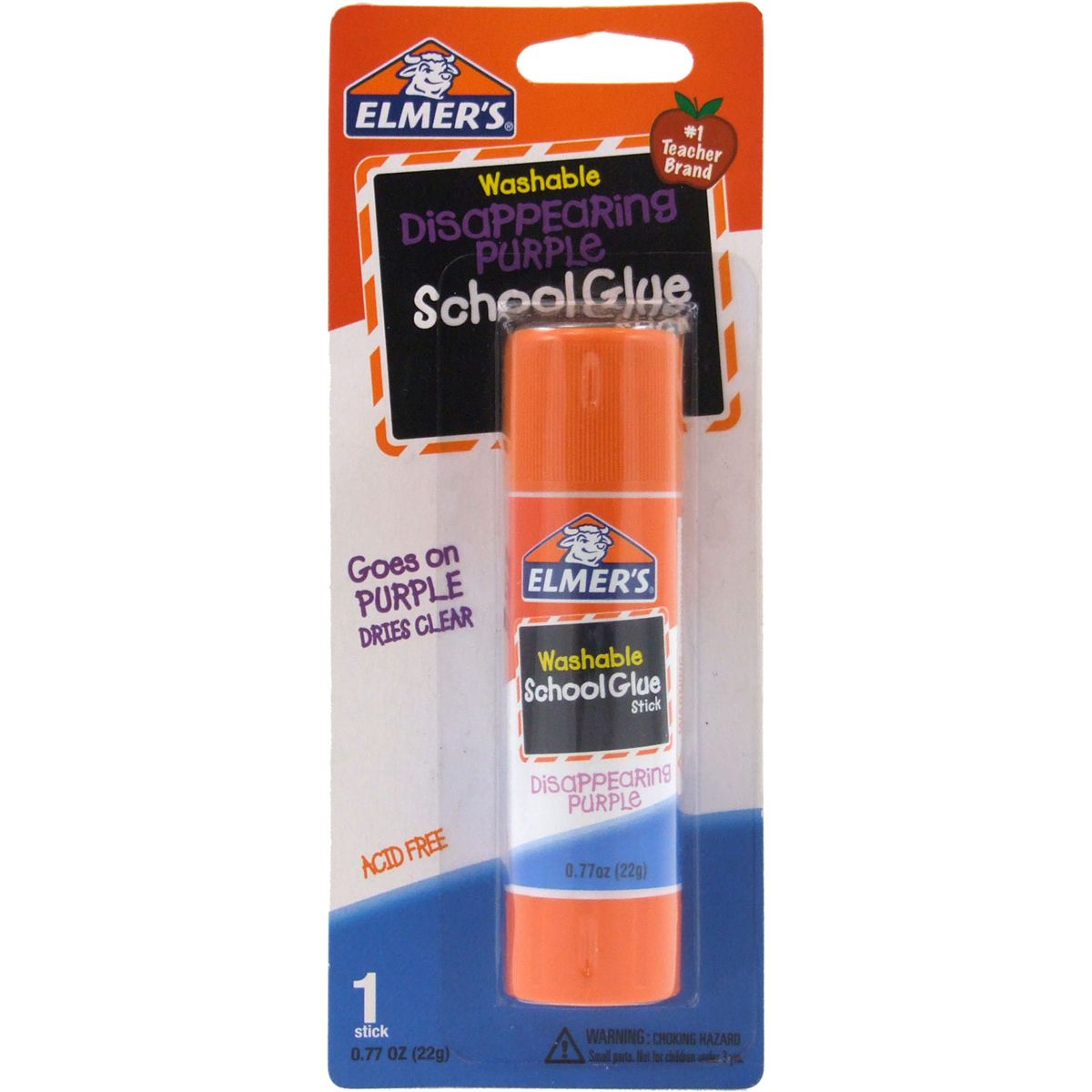 WASHABLE SCHOOL GLUE STICK PURPLE