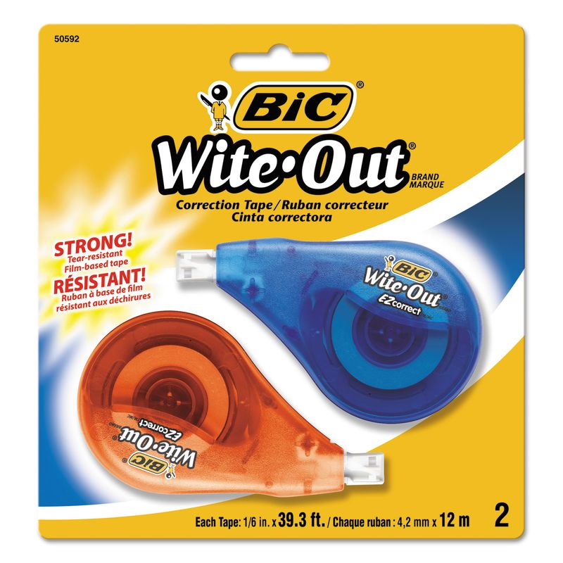 White-Out Correction Tape 2 Pk. asst color
