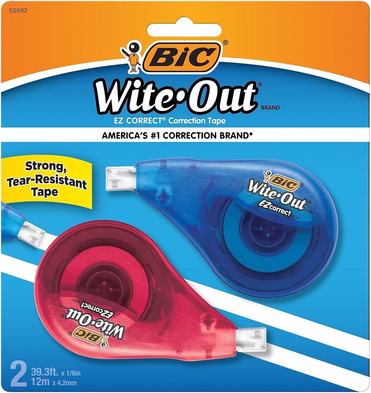 White-Out Correction Tape 2 Pk. asst color