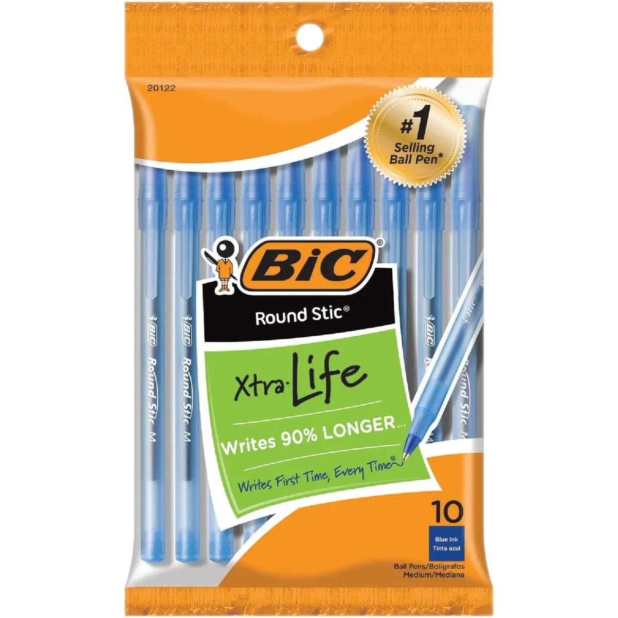 ROUND STICK BLUE 10 PK.