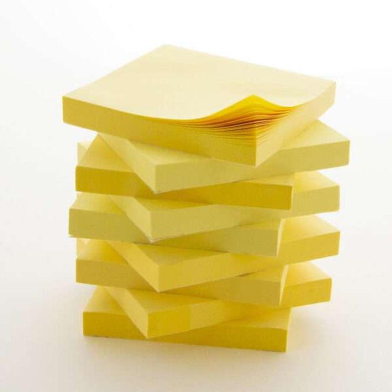 Bazic Yellow Stick On Nots 100 ct 1 pk