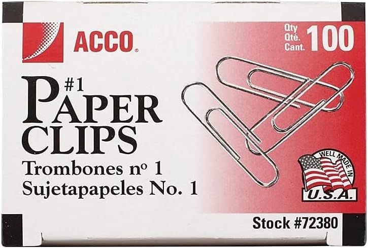 Small Paper Clips# 100/BX