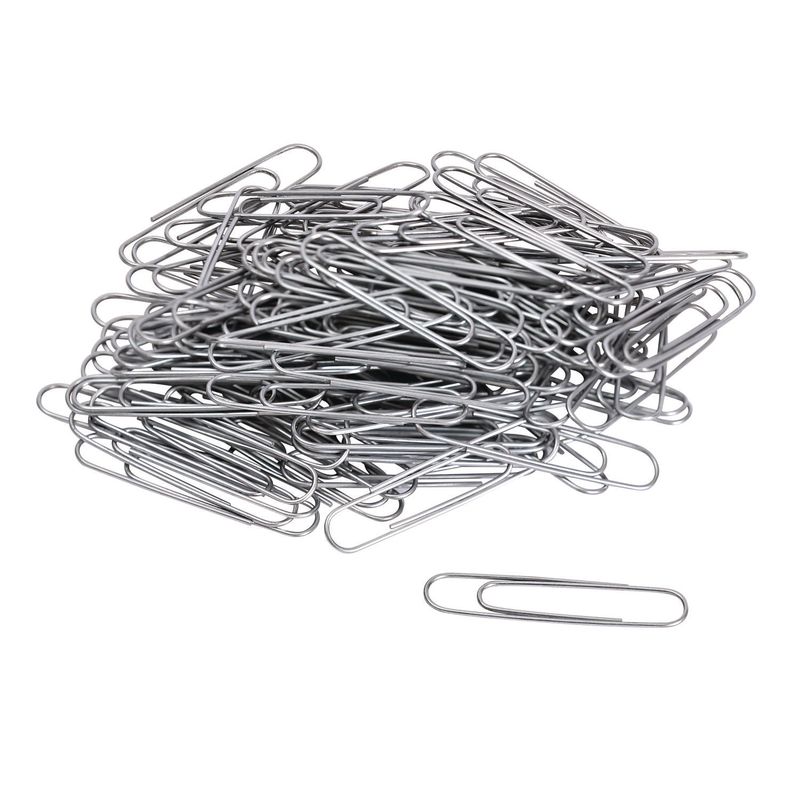 Paper Clips - #3 - Silver - 250/Box - Reusable Box