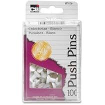 Push Pins White# 100 Reusable Box