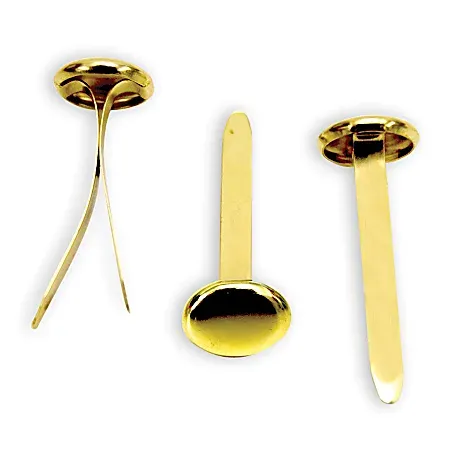 Fasteners Brass Plated 3/4"- Reusable Box - 100/Bx