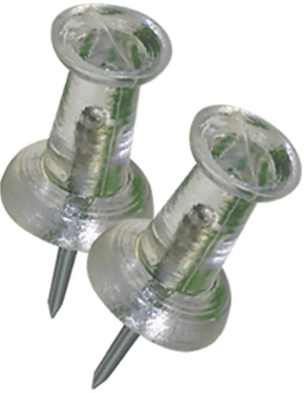PUSH PINS - PACK OF 25 CLEAR