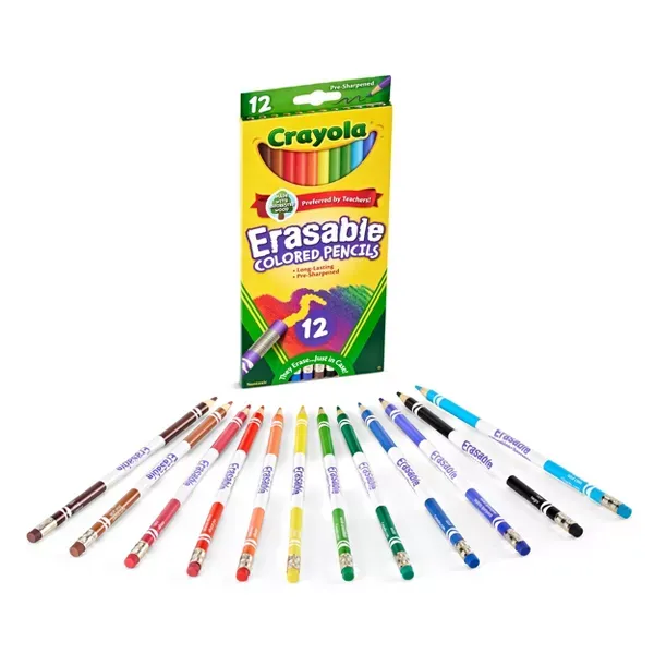 Crayola Erasable Colored Pencils 12 ct