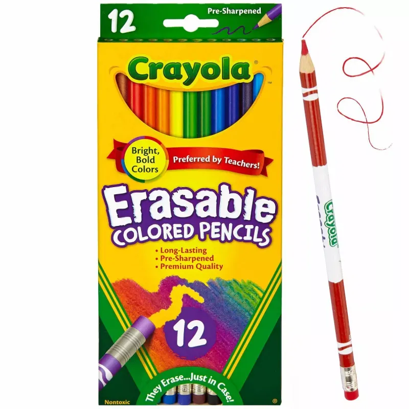 Crayola Erasable Colored Pencils 12 ct