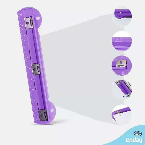 3 HOLE PUNCH - PURPLE