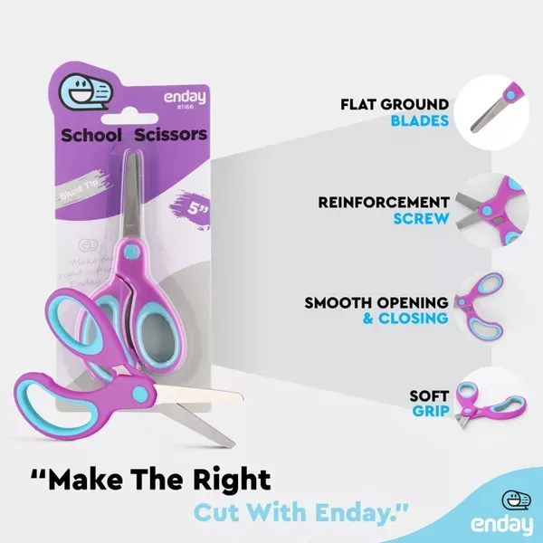 5" Blunt Tip Scissor Purple