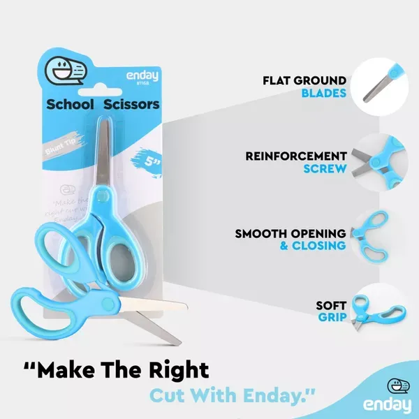 5" Blunt Tip Scissor blue