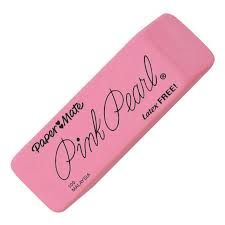 3 pk PINK PEARL ERASER